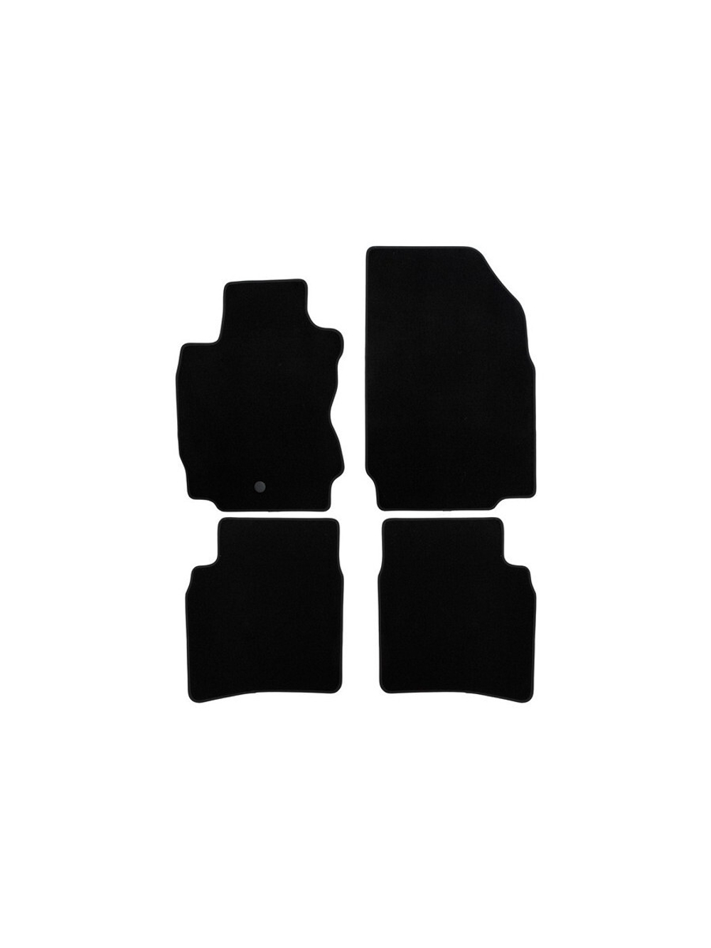 Коврики в салон для NISSAN Note АКПП 2005-2009, 2009-2013, хэтчбек, 4 шт. (текстиль) KLEVER01361501200K