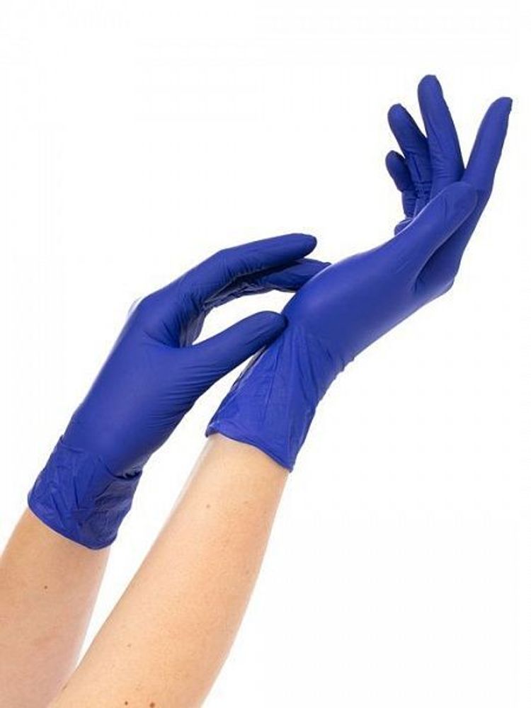 Перчатки нитриловые NitriMAX фиолетовый 3,2гр M (уп.50пар)