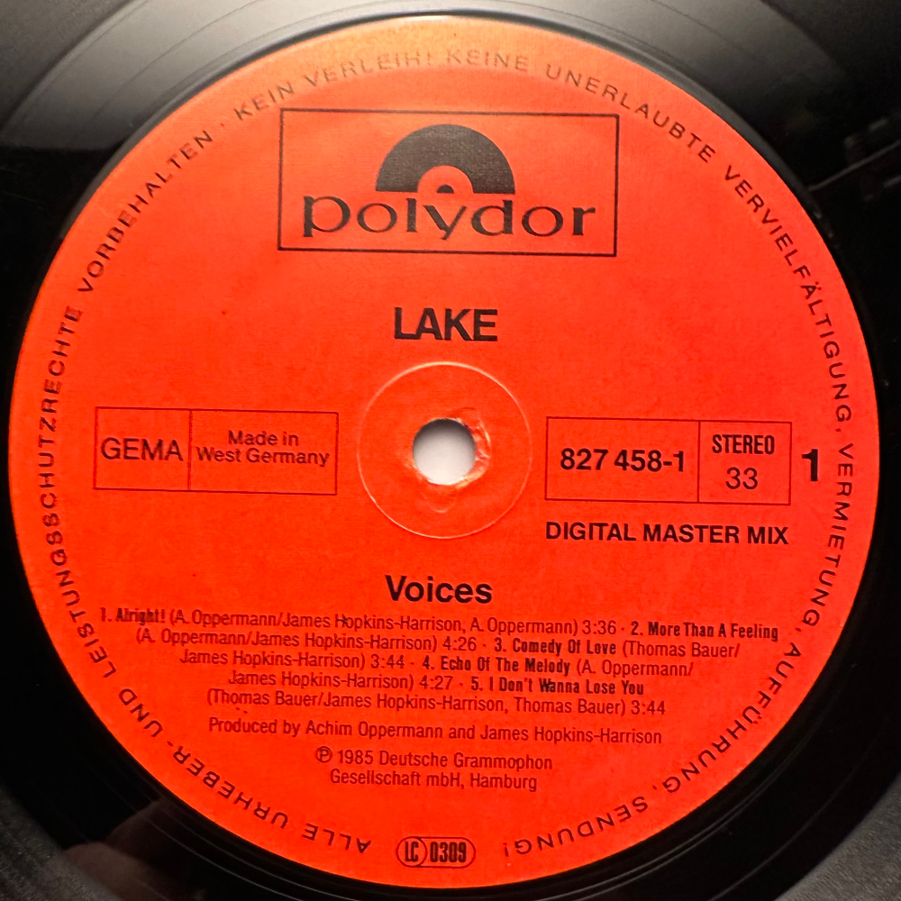 Lake- Voices (Германия 1985г.)