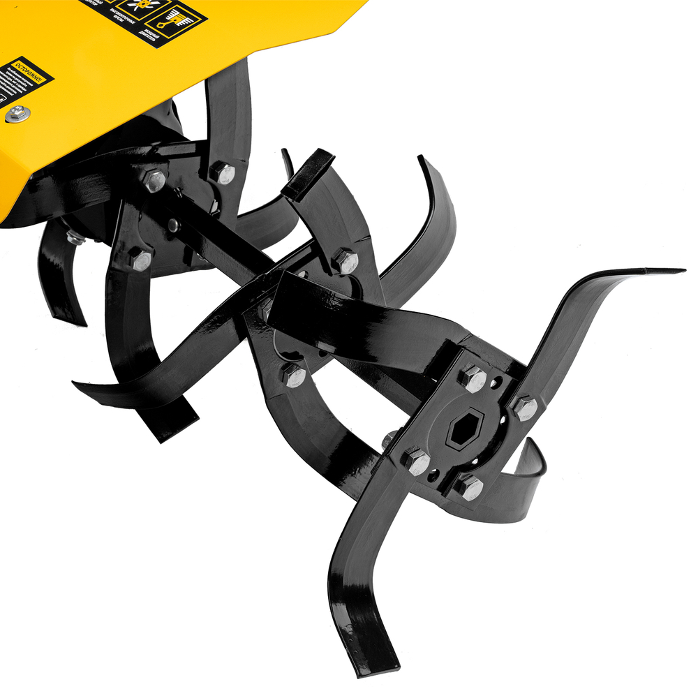 Мотоблок DPT-170SB, 7 л.с., ремен.сцеп, фрез 3х4, ШОМ, без колес, передачи 2В/1Н Denzel