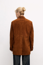 Jacket suede sand color