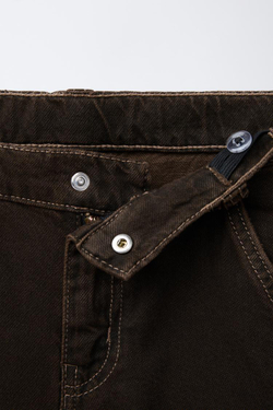 ZARA ШОРТЫ КАРГО OVERDYE, ЧЕРНЫЙ