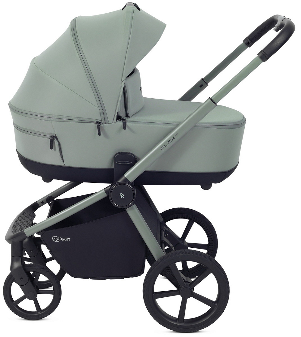 Детская коляска Rant Flex Therm Soft 3 в 1 с автокреслом Cruise Black Forest Green