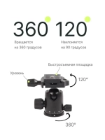 Штатив-монопод Raylab Pro 65 алюминиевый сплав (с головой)