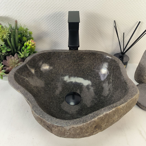 Раковина из речного камня RS-65252 45*37*15 0856