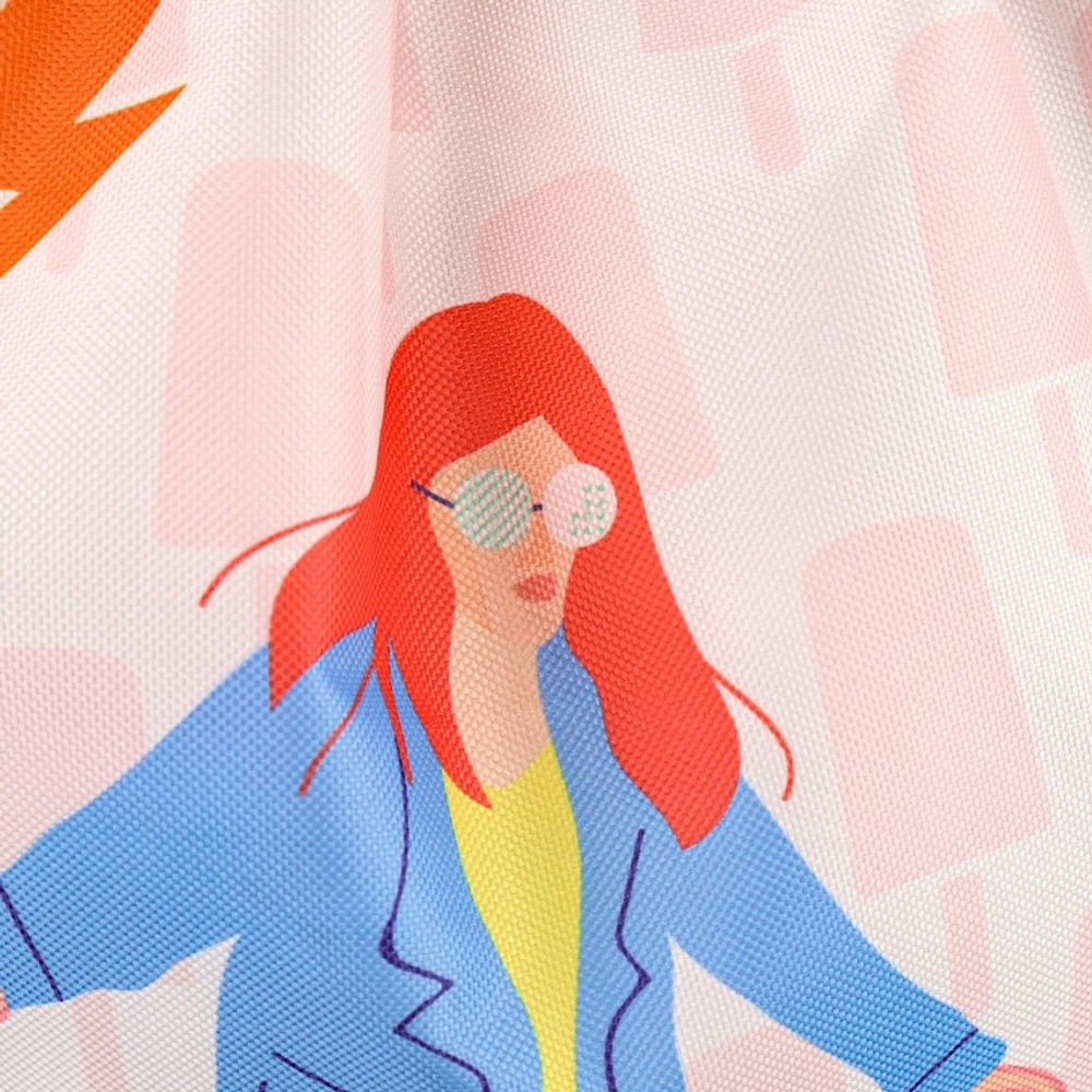 Мешок для сменной обуви 1 отделение Проф-Пресс, 360х480 мм, уплотненый, двойной шнурок, "Модная атрибутика"