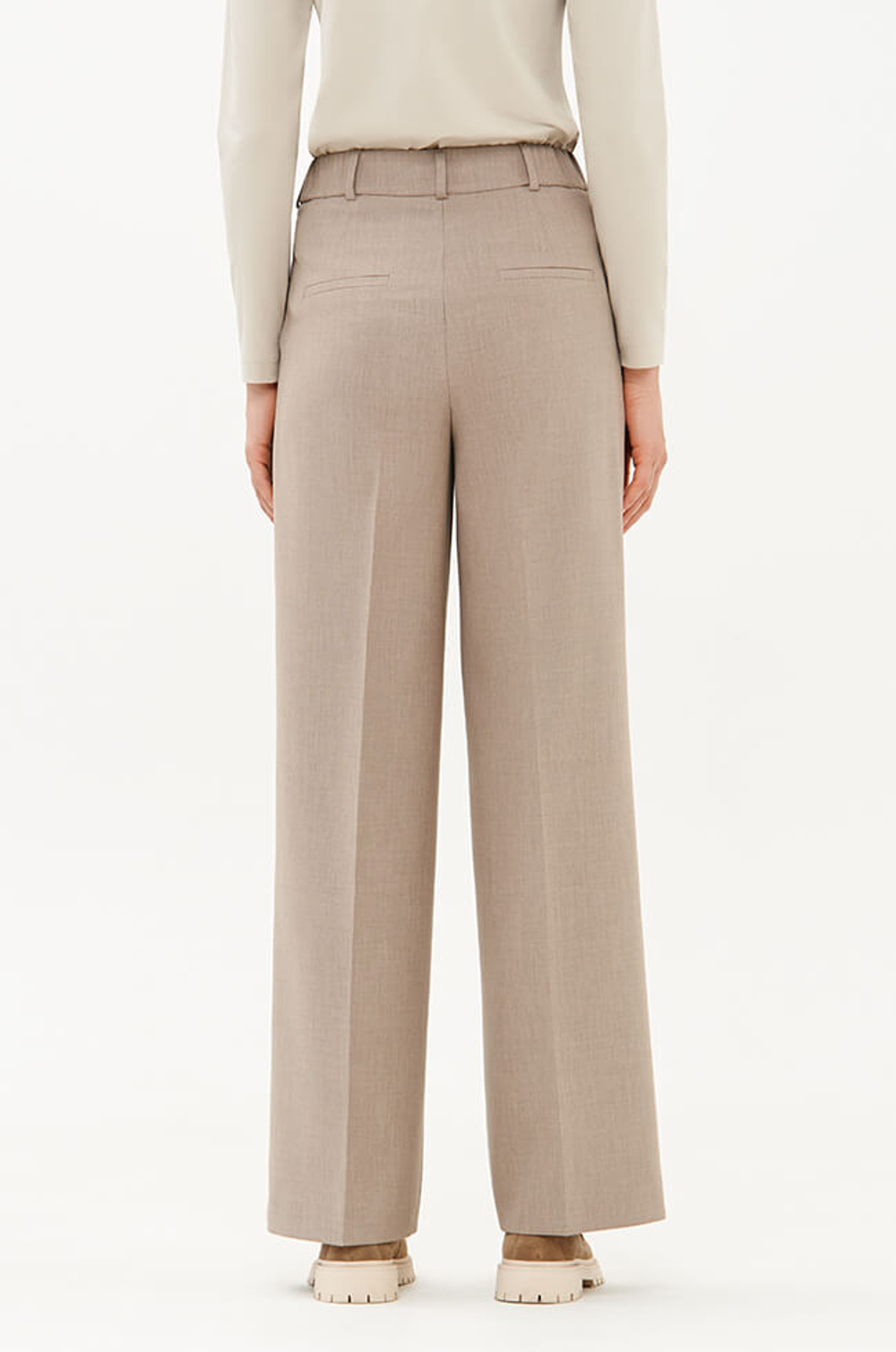 31181 Брюки женские (пепельно-бежевый)