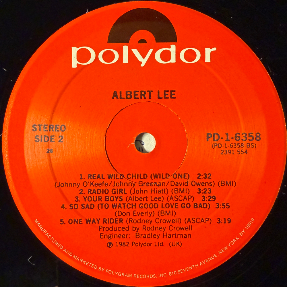 Albert Lee ‎– Albert Lee (США 1982г.)