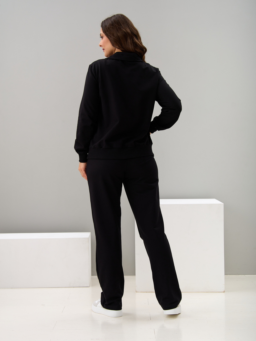 Костюм с брюками КБ-384/черный-п