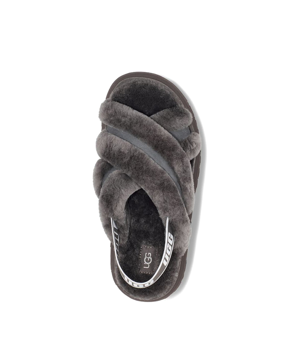 DISCO CROSS SLIDE-grey