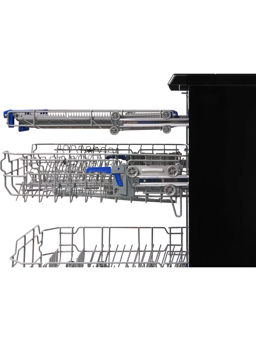 Посудомоечная машина Hiberg F68 1430 B отдельностоящая в черном цвете