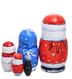 Народные промыслы МР-13/ 4-E Матрешка 5м «Семейка Деда Мороза»