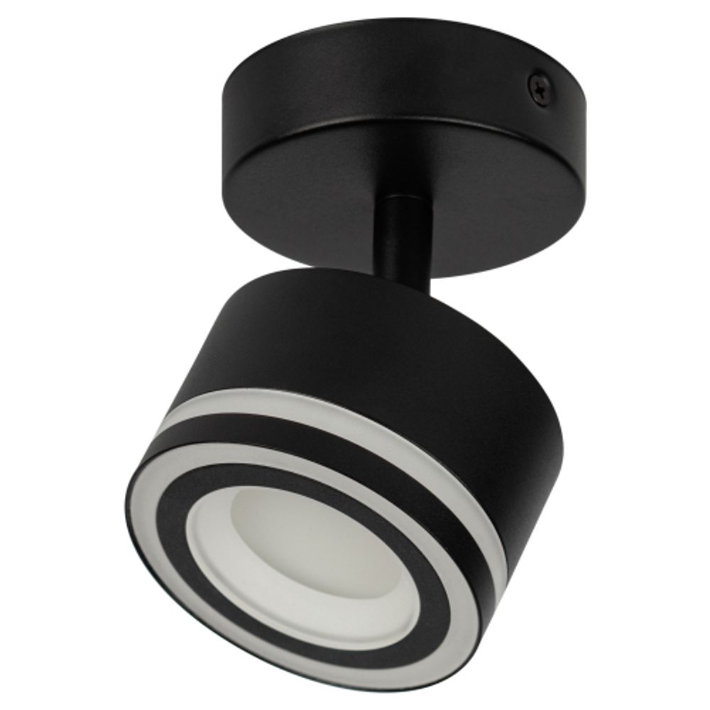 Светильник настенно-потолочный спот ЭРА OL52 BK GX53 IP20 черный