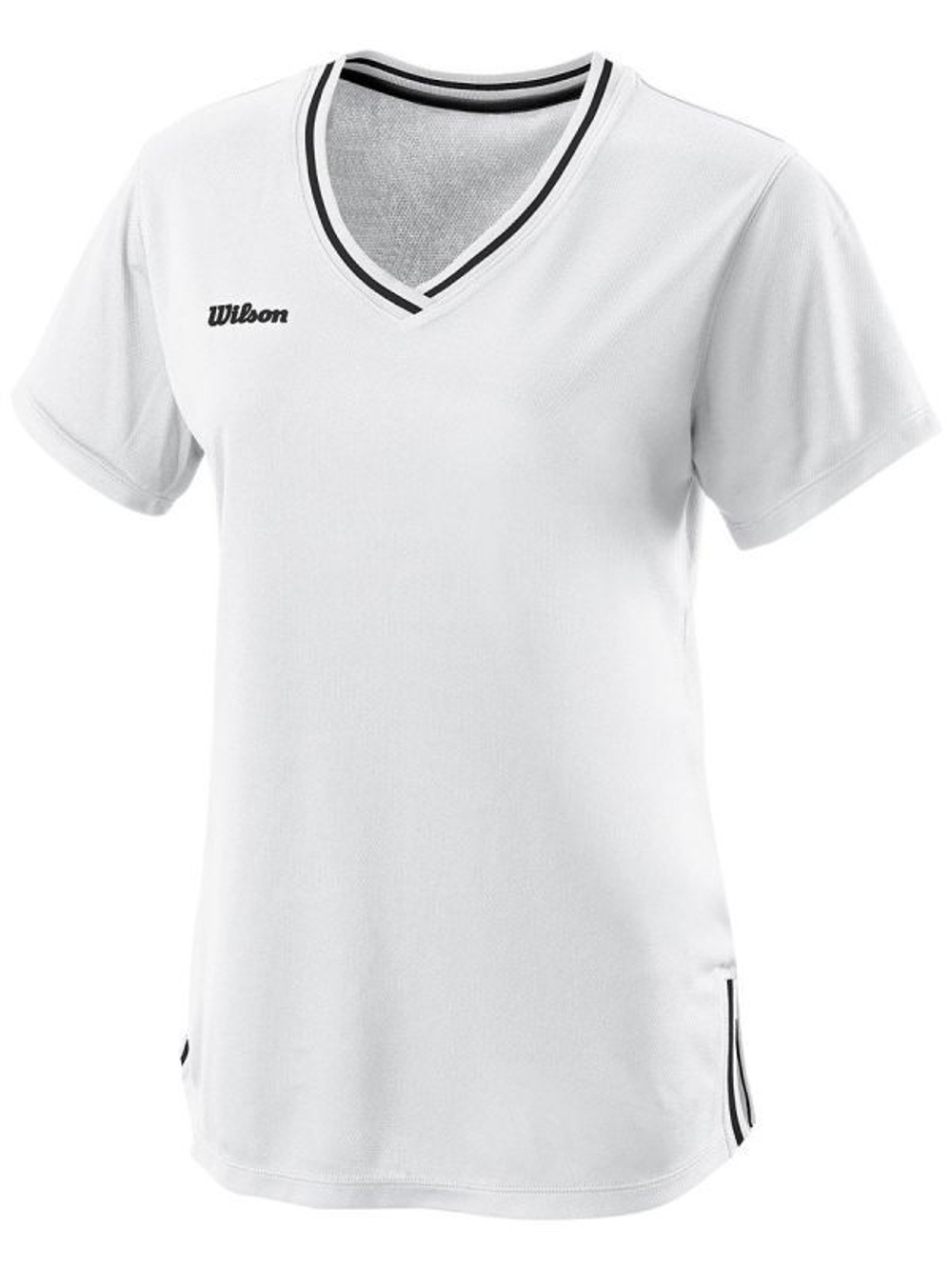 Женская теннисная футболка Wilson Team II V-Neck W - white