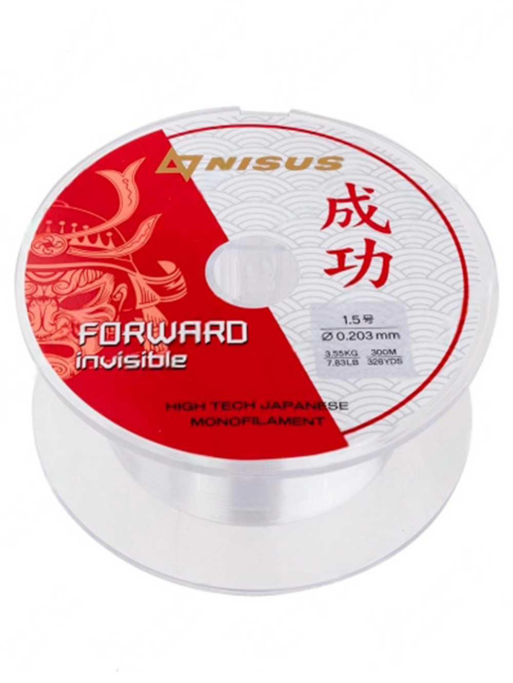 Леска для рыбалки Nisus FORWARD Invisible Nylon Transparent 0,286mm/300m (N-FI-0286-300)
