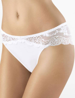 Оригинальные кружевные трусики Laura (Размер: 44) (Цвет: кремовый)
