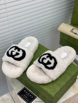 Gucci Wool Slide Sandal