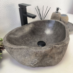 Раковина из речного камня RS-63467 (49*36*15) 0122