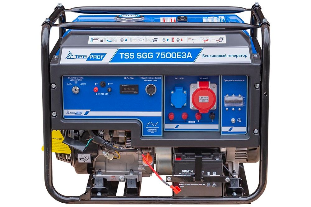 Бензиновый генератор трехфазный TSS SGG 7500E3A - [7.5 кВт / 13.5 А] с блоком АВР