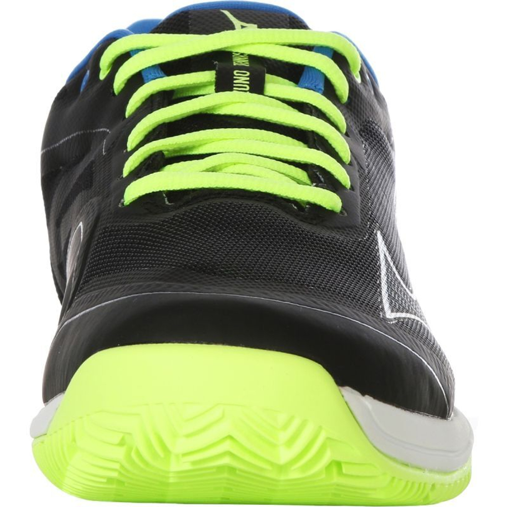 Теннисные кроссовки Mizuno Wave Exceed Light 5 CC - black/neo lime/supersonic - Black Green