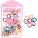 Резинки детские для волос 30шт (+-2 шт)»Beauty girl», микс 4 цвета, 11*19см