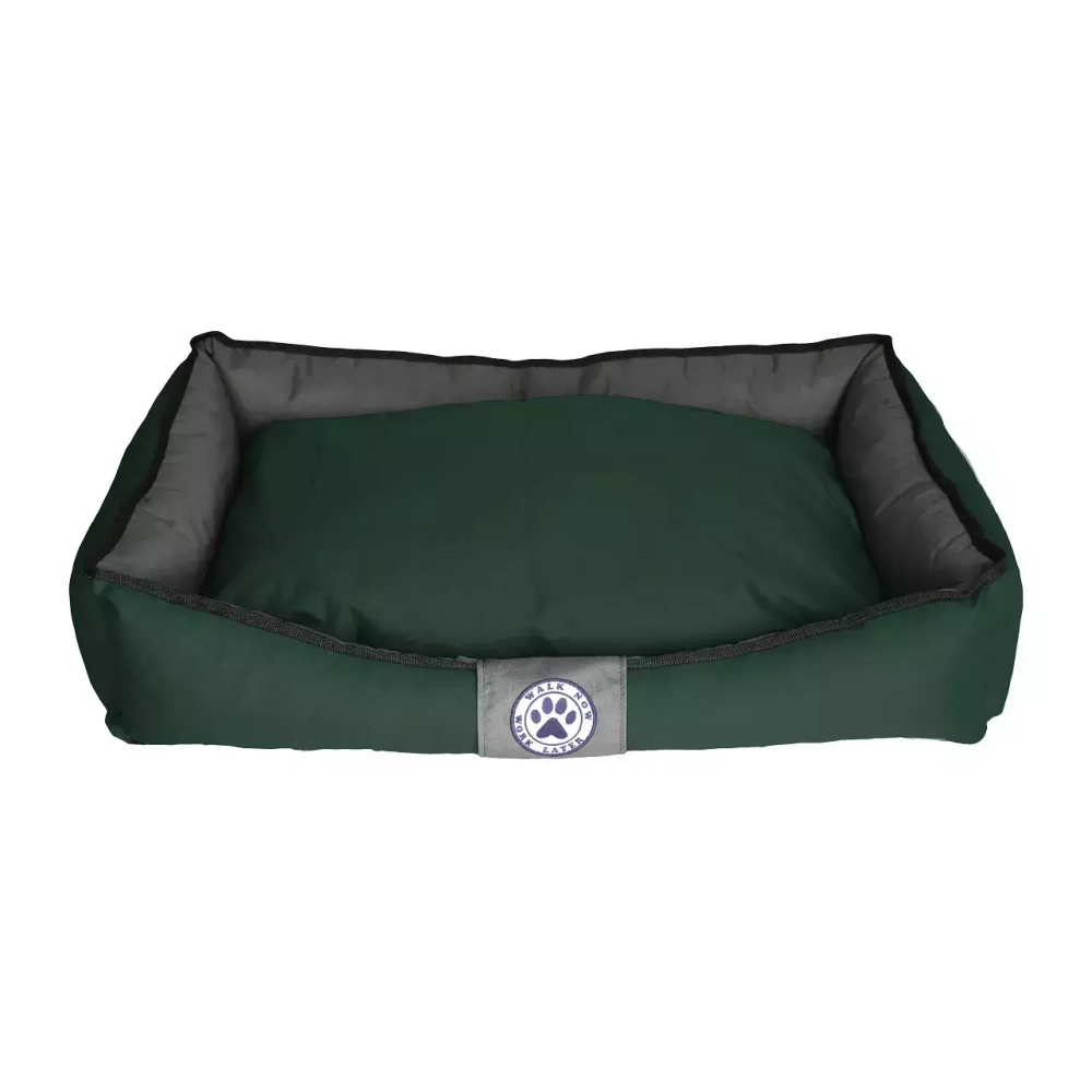 Лежак для средней собаки размер L антивандальный разборный серо-зеленый Lapalandia