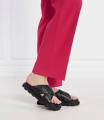 Кожаные шлепанцы w capitelle crossband UGG - черный(1152672)