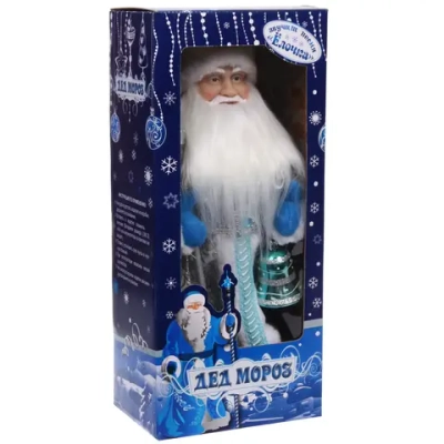 Дед Мороз музыкальный «Сказочный посох» 40 см
