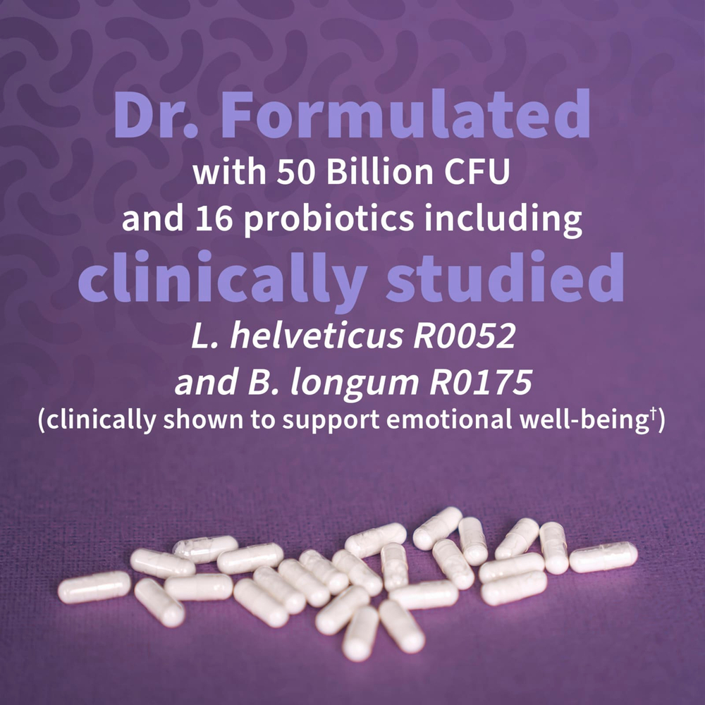 Garden of Life, Dr. Formulated Probiotics, пробиотики для улучшения настроения, 60 вегетарианских капсул