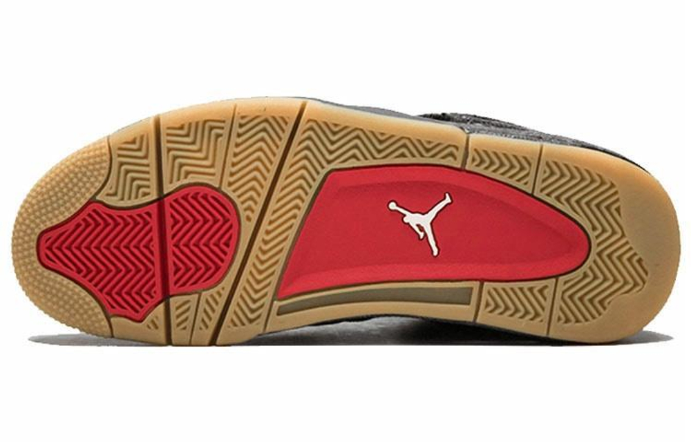 Кроссовки Levis X Jordan Air Jordan 4 Levis Black (Levis Tag)