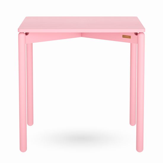 Стол обеденный saga, 75х75 см, розовый