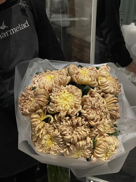 Гранд букет из кудрявой хризантемы КУПЕР