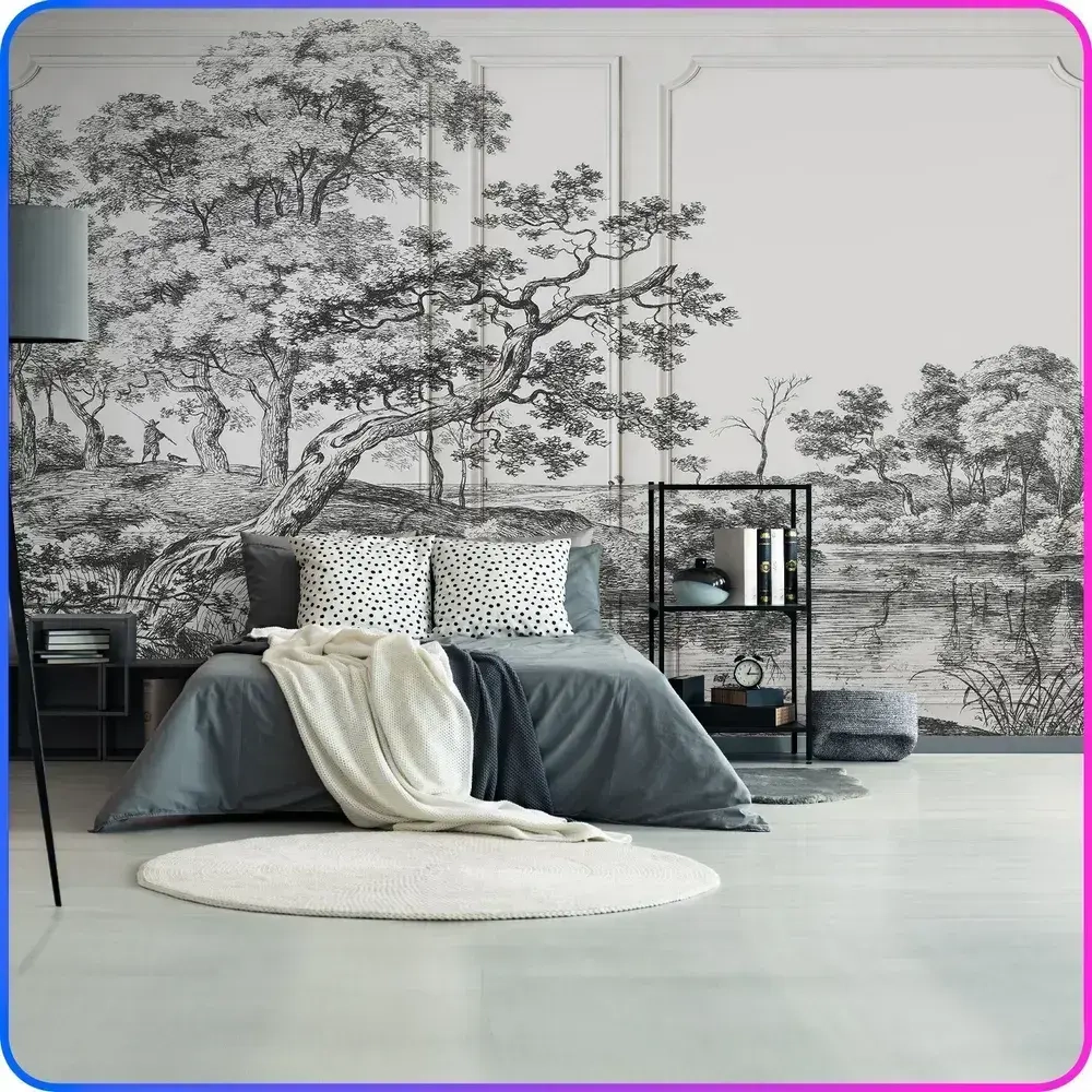 Фотообои на стену Деревья 400х270 см Luxury Walls AM38704