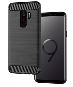 Чехол для Samsung Galaxy S9 Plus цвет Black (черный), серия Carbon от Caseport