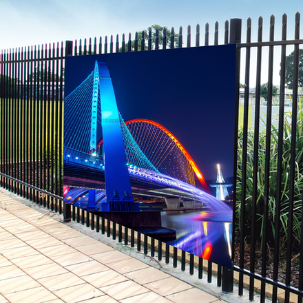 Фотосетка 200х158 см для забора