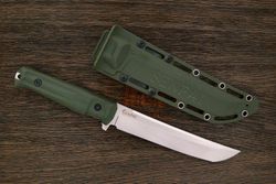 Нож тактический Kizlyar Supreme Senpai, клинок 171мм, сталь AUS-8, рукоять кратон оливковый