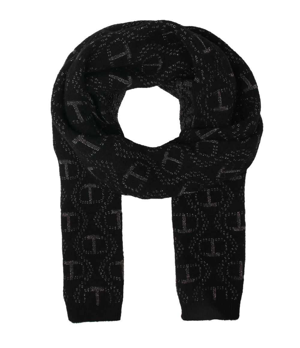 Двухсторонний шаль TWINSET - черный(232TO5470)