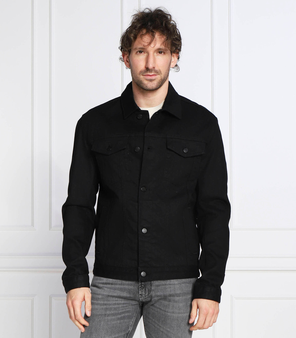 джинсовая куртка livorno-edge BOSS BLACK - черный(50486690)