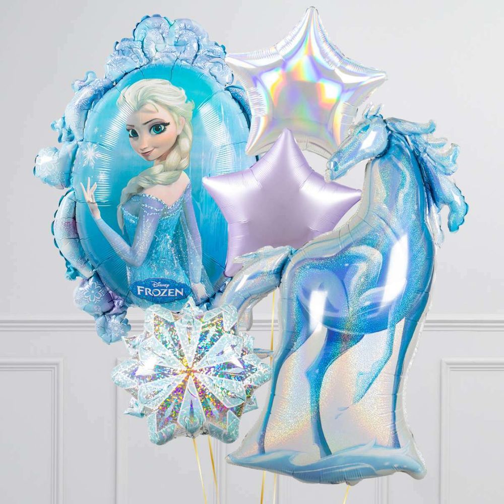 AN Шар фигура Холодное сердце (зеркало) 25"/63 см 31"/78 см Эльза и Анна (БГ-56)  Изображение6