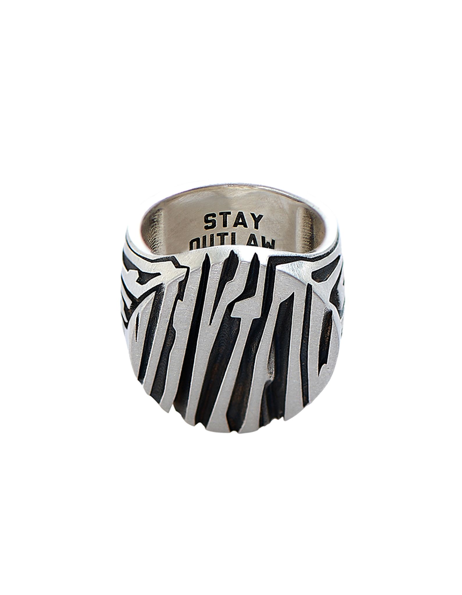 Silver Logo Signet Ring