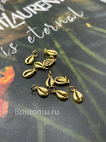 Подвеска "Ракушка" золотистая 10х6,5мм