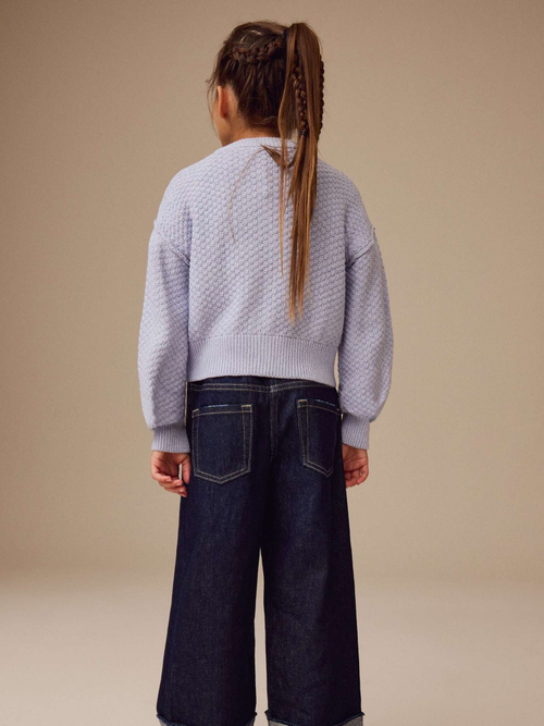 Кардиган вязаный для девочки Next E25-050, Голубой