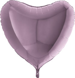 Фольгированный шар сердце 81 см лиловый