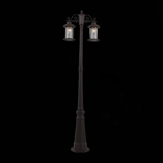 SL080.425.02 Светильник уличный наземный ST-Luce Темный кофе/Прозрачный, Темный кофе E27 2*100W LASTERO