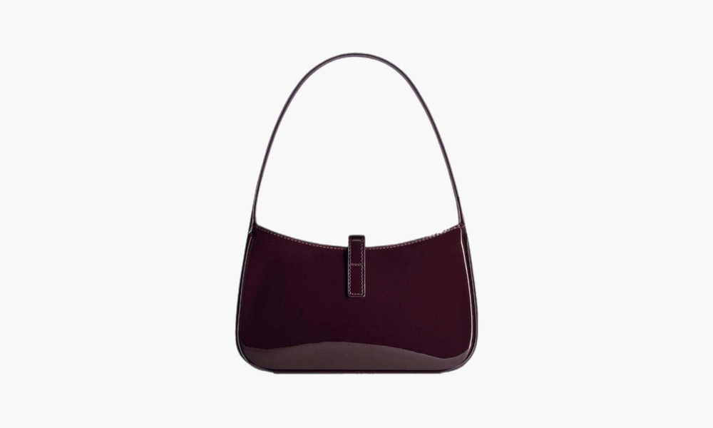 Сумка Saint Laurent Le 5 À 7 Mini Patent Leather Shoulder Bag "Brown"