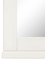 Настенное зеркало Веста, 60х51,8 см из сосны, белый воск