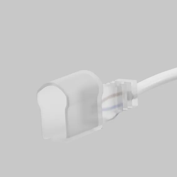 Двусторонний коннектор с проводом для гибкого неона 220В 25х13 мм Led Strip 201237