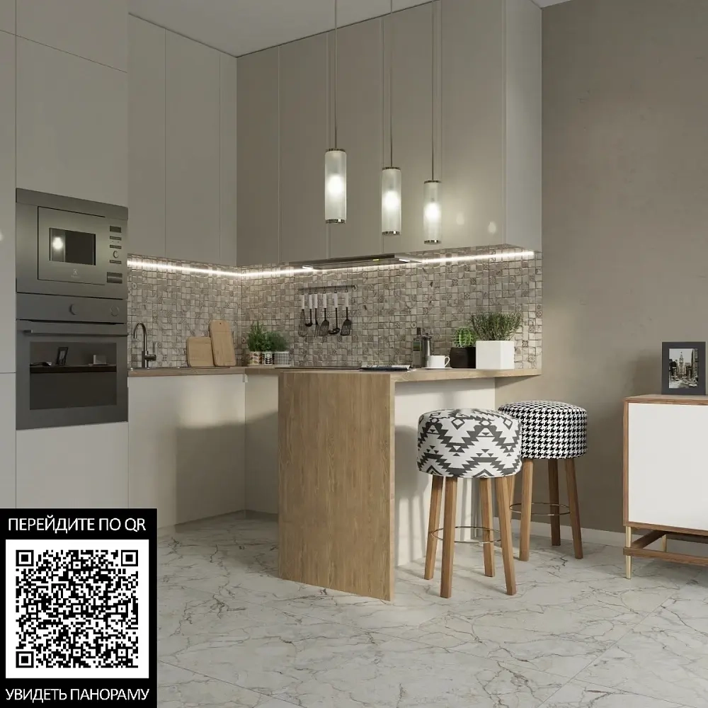 Керамогранит Primavera Elise Beige Carving 60x60 см (CR110)