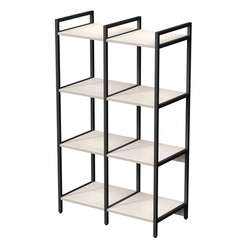 10ССД.4.400 Стеллаж средний двойной 4 полки, узкий (780*400*1328)