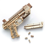 Деревянный конструктор Пистолет с пулями DRG Z33 (DROVO)